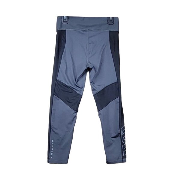 SECOND SKIN Compression Crop Leggings Gravel Size Small - Picture 1 of 8